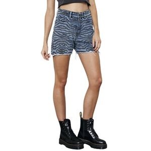 The People Vs. Motley Zebra Shorts Sz 8